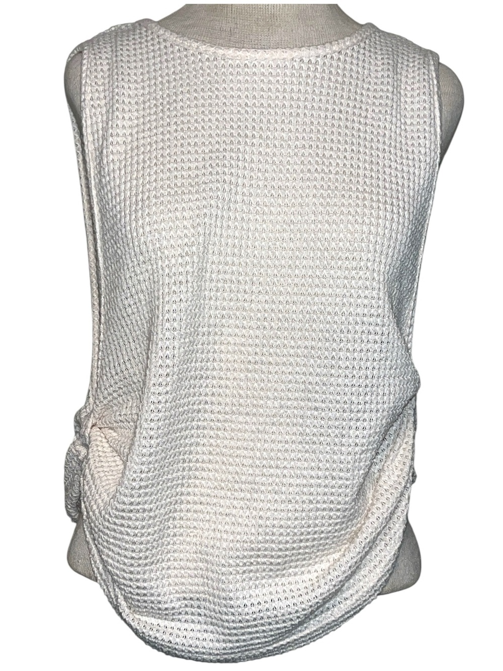 SHEIN cream Waffle Knit Tank Top size small